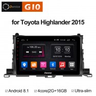Штатная магнитола Ownice G10 S1601E для Toyota Highlander, 2015 (Android 8.1)